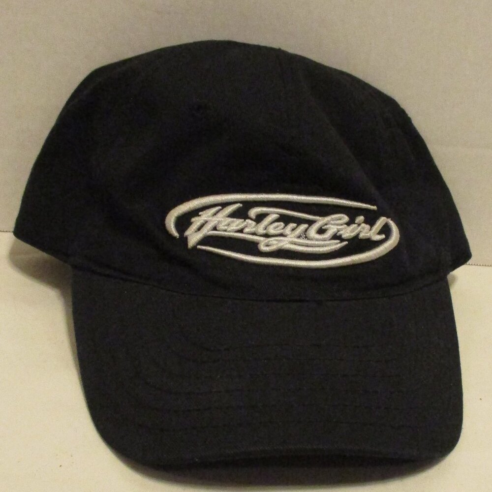 Harley Davidson Hat Woman Adjustable Back Black White Outdoors Fun Riding Hat
